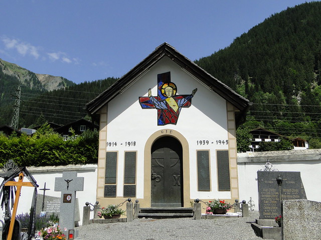 Monument on Gaschurn cemetary, Austria