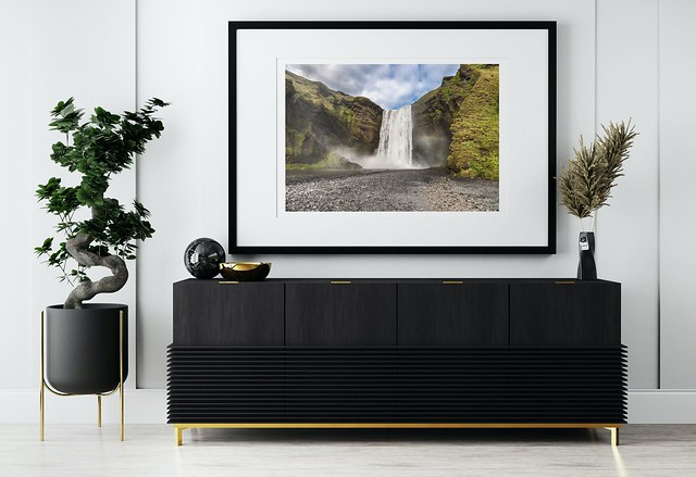 This is Skogafoss waterfall Iceland and if you would like some new wall art for home or the office.You can see my full range of prints at    www.riptideprints.com/collections/tom-douglas