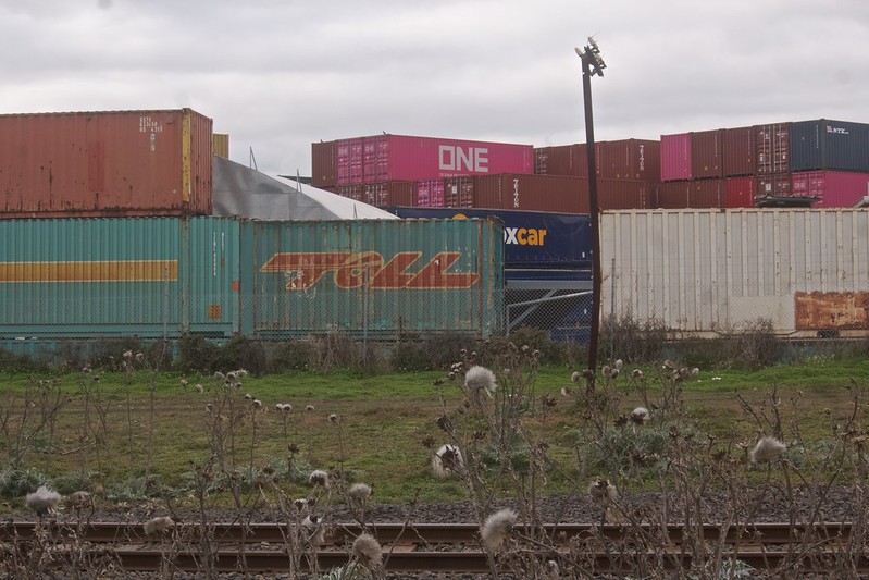 Melbourne Container Park, from the rail siding. 2021-07-23 15:10:15