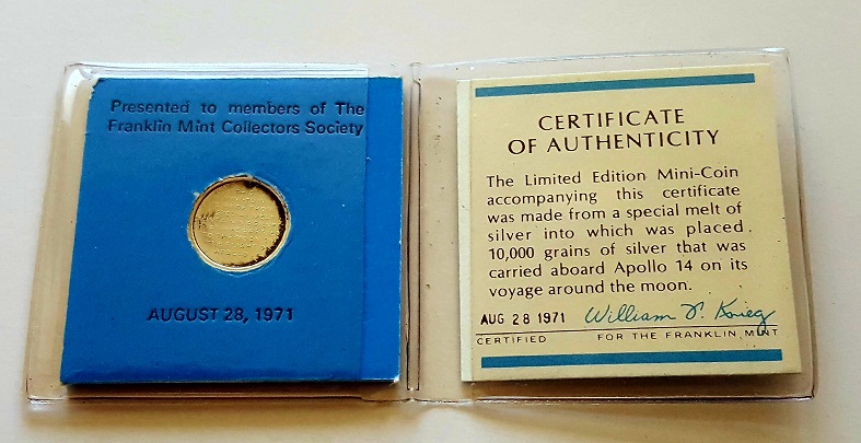 Apollo 14 Mini Coin Silver