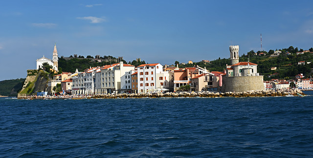 Piran NW side from the sea