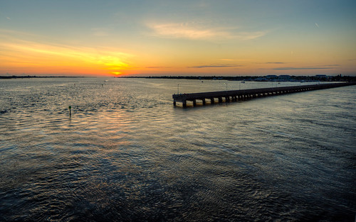sun sunset manateeriver bradentonflorida bradenton fl florida manatee river water pier dock