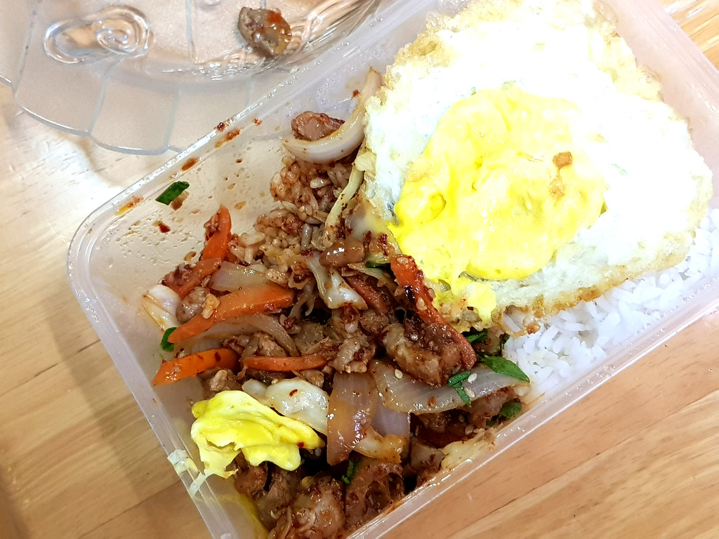 韓式炒雞肉 Bulgogi Chicken Rice Set rm$10 @ GOGO Korean Food stall at SJ Cafe 美食中心 SS15
