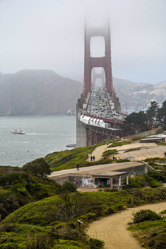 Golden Gate Bridge fog San Francisco