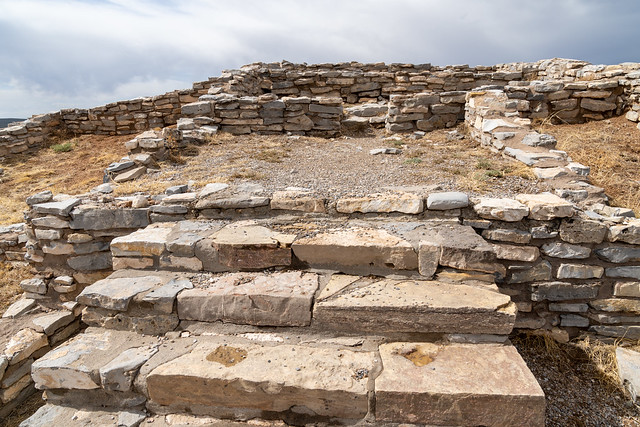 Gran Quivira Ruins, an historical Spanish missions at Salinas Pueblo Missions National Monument New Mexico