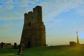 Sunset on Aberystwyth Castle Ruins