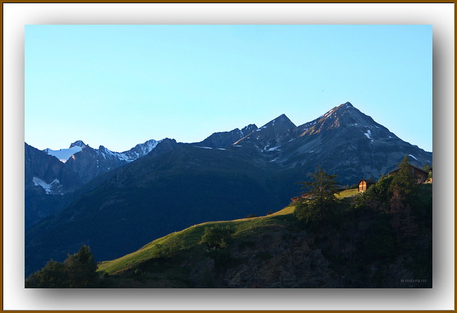 A nice evening in the Canton Valais/CH