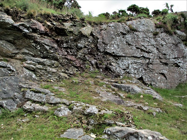 Burrator Quarry where granite meets slate