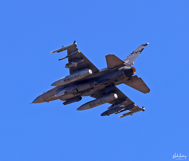 United States Air Force General Dynamics F-16C Fighting Falcon SC/93-0533, 157th FS, 169th FW, South Carolina ANG departing NAS Rota/LERT