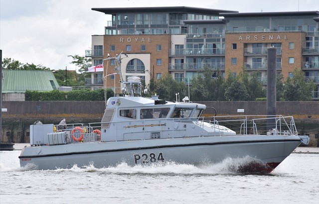HMS Scimitar P284 (2) @ Gallions Reach 27-07-21
