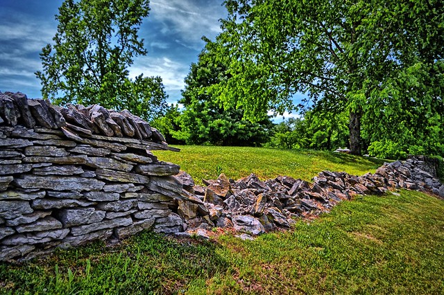 Crumbling Rock Wall, Thompson Station, Tennessee