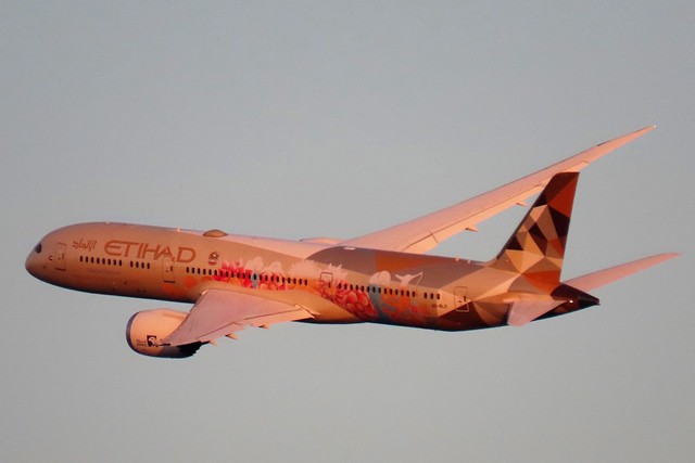 Etihad 18, Boeing 787-9 (A6-BLO) LHR To Abu Dhabi, Departing Heathrow