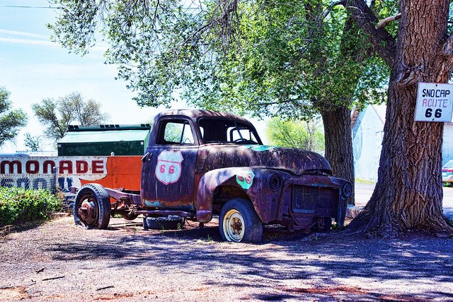 Arizona, Route 66, Seligman, GMC Pick Up 1947-1954