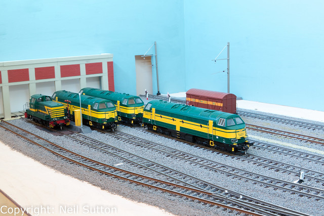 SNCB Diesels on Shed