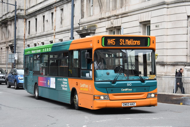 'Cardiff Bus' Transbus Dennis Dart '510' (CN53 AKZ)