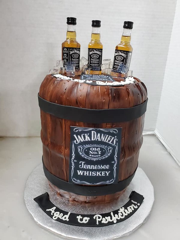 Jack Daniel's Theme Cake by Kristi's Kreations