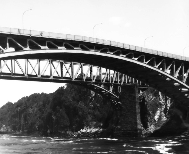 Saint John, NB Canada reversing fall bridge