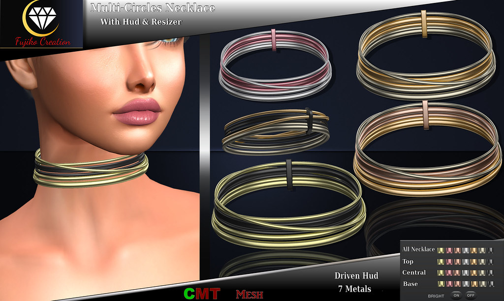 Multi necklace with driven hud.