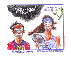 Simone & Naomi... smiling on the outside