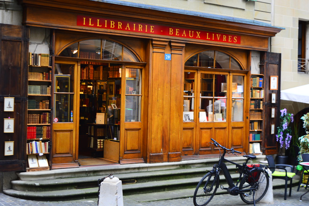 Buchhandlung in der Altstadt von Genf