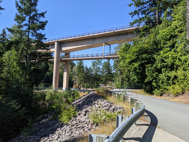 Crossing Elwha River, Olympic Discovery Trail.