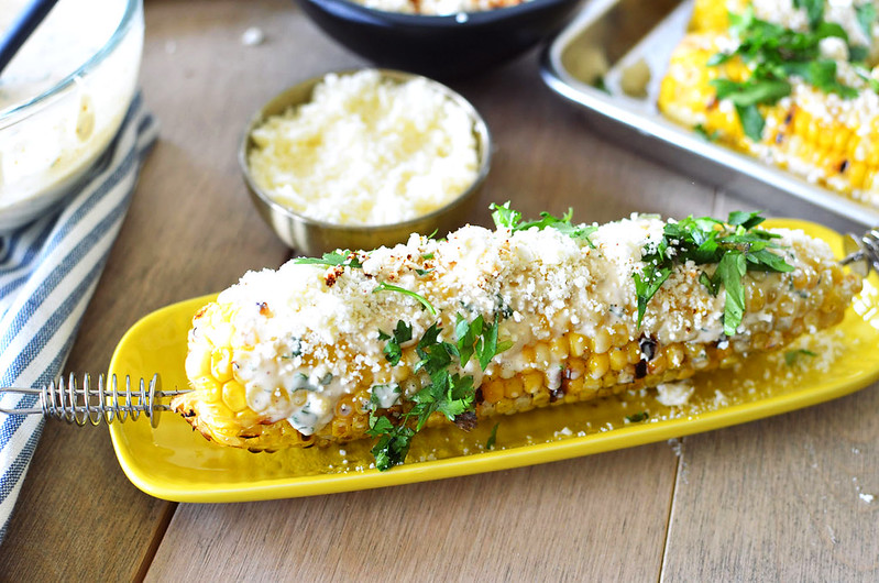 Elotes – Grilled Mexican Street Corn {gluten-free with dairy-free option}