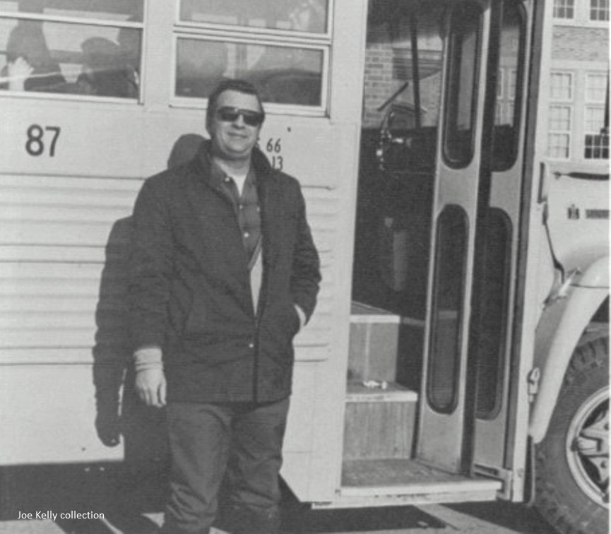 Cobleskill, NY Central School, 1977 - Bus No. 87 - mid-1970's International Loadstar Carpenter & driver Bill Howell