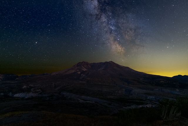 Mt. St. Helens at Night