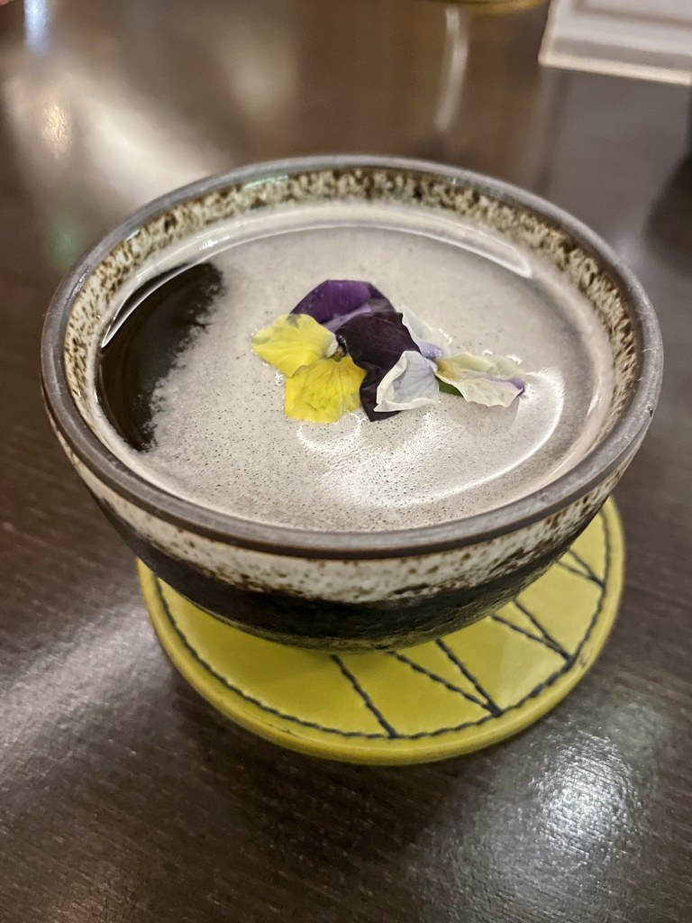 Japanese inspired plum and gin cocktail at Royal Automobile Club