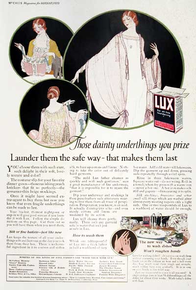 LUX Soap Flakes - 1933
