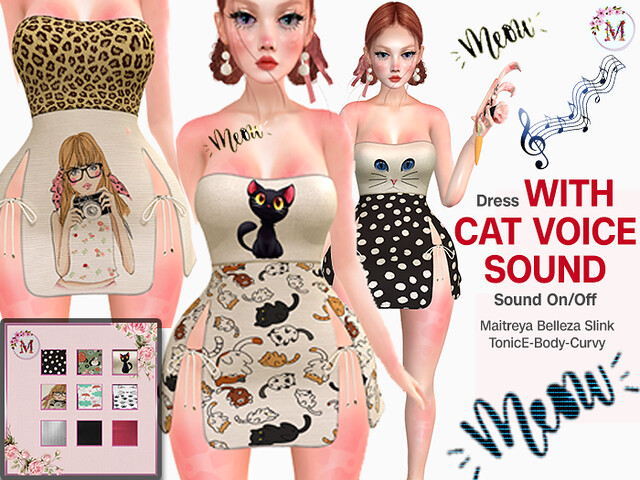 Dress with cat voice sound FATPACK