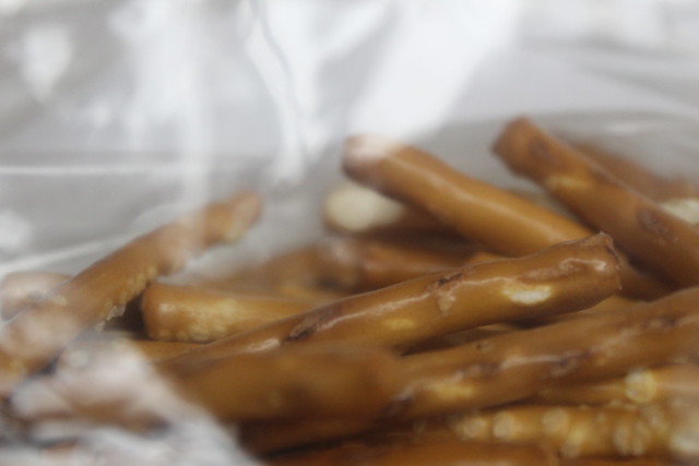Baggie of pretzels