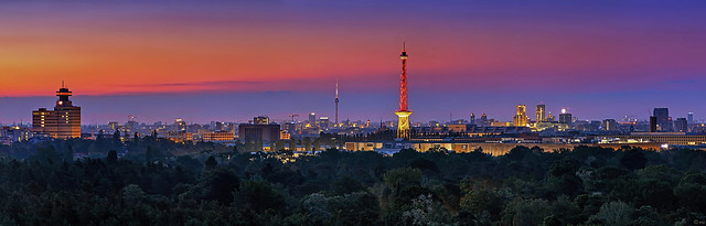Berlin sunrise Panorama