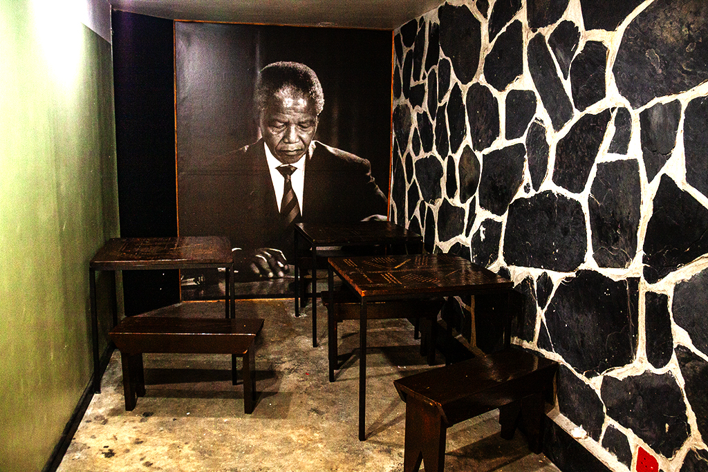 LONG WALK TO FREEDOM exhibit at airport on 8-5-21--Cape Town 2