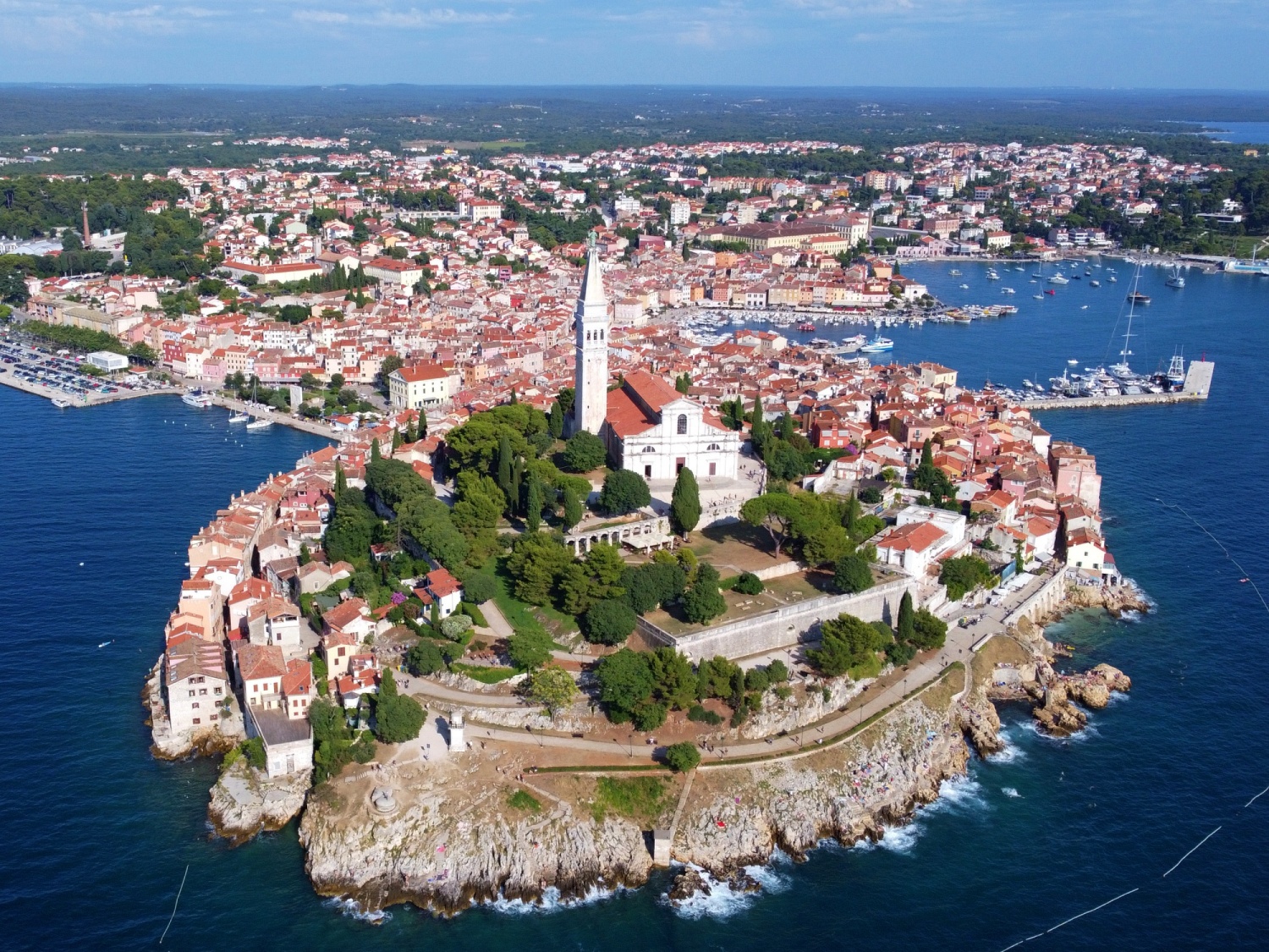 Rovinj drone shot