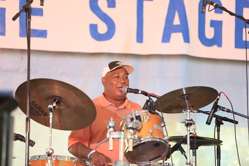 Shannon Powell Traditional Jazz All-Stars at Satchmo SummerFest 2021. Photo by Michele Goldfarb.