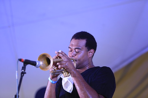 James Williams & the New Orleans Swamp Donkeys at Satchmo SummerFest 2021. Photo by Michele Goldfarb.