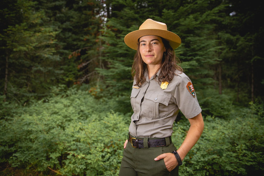 Ranger Peri A Park Ranger Poses In Uniform In Front Of A D Flickr