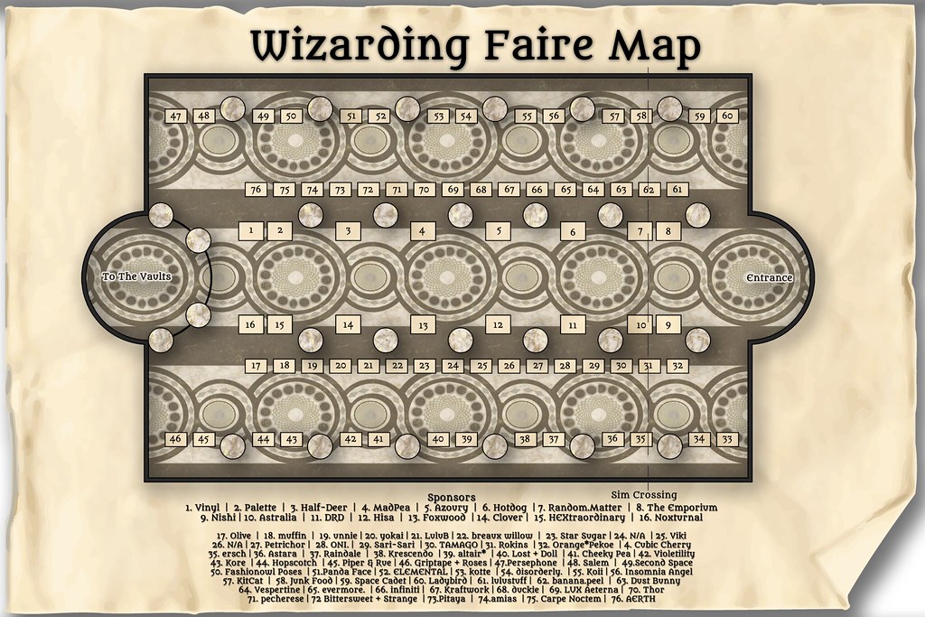 Here is Your Wizarding Faire Map!