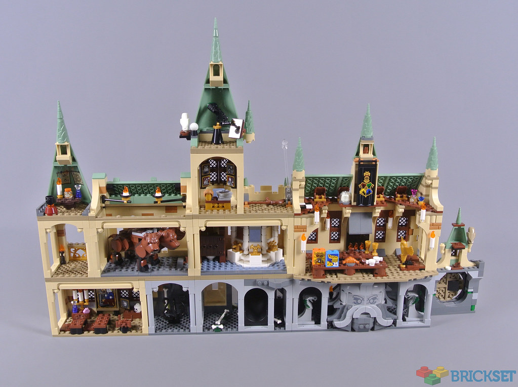 Combining the LEGO Harry Potter 20th anniversary Hogwarts sets