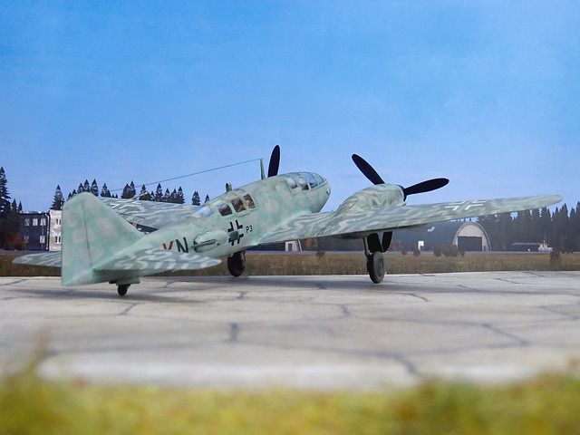1:72 Gotha Go 146 B-1 (license-built Ki-46 III 'Dinah'); aircraft 'P3+KN' of II(F)/FAG 104 (5. Staffel, 2. Gruppe, Fernaufklärergruppe 104), Deutsche Luftwaffe; Biblis (Hessia, near Mannheim), late 1944 (Whif/ARII kit conversion)