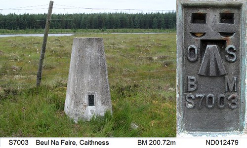S7003 - Beul Na Faire by Graeme5015, ND012479, LR11 & LR12.  

<b>HISTORY </b> 
Pillar completed 8th June 1952 costing £42.13s.6d. Co
