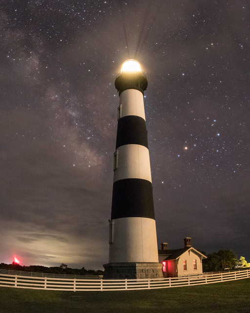 Bodie Island Light meets the Milky Way [Explored]