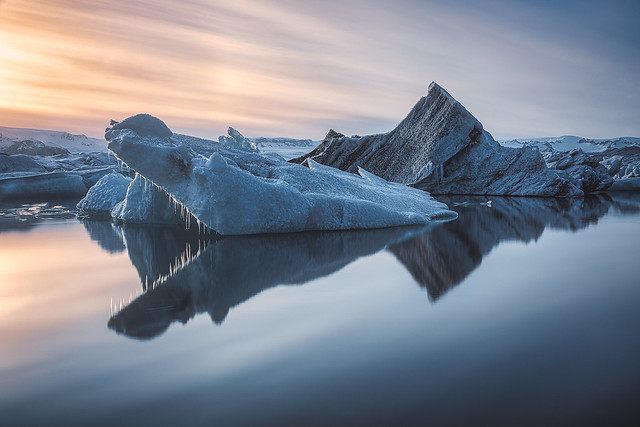 Iceland - Jökulsarlon Glacier Lagoon Sunset