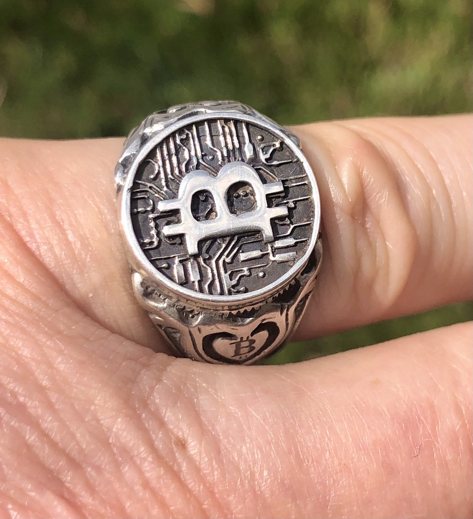 Bitcoin 925 Sterling Silver Ring | Bitcoin Sterling Silver F… | Flickr