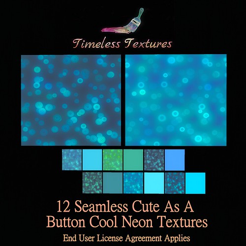 TT 12 Seamless Cute As A Button Cool Neon Timeless Textures