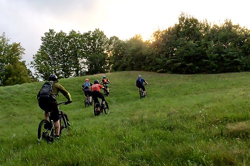 mountainbiking goffstown nh group meadow grassy sunset sunburst towardsun facingwest mtb climb newhampshire gopro videocapture pinkfloyd