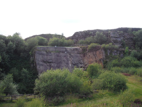 Tegg's Nose: old quarry, now climbing venue SWC Walk 389 - Buxton to Macclesfield