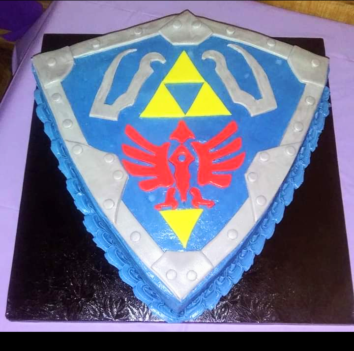 Zelda Shield Cake by Trisha's Tasty Treats