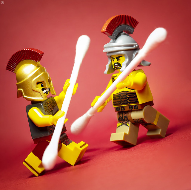 Roman Pugil Stick Battle